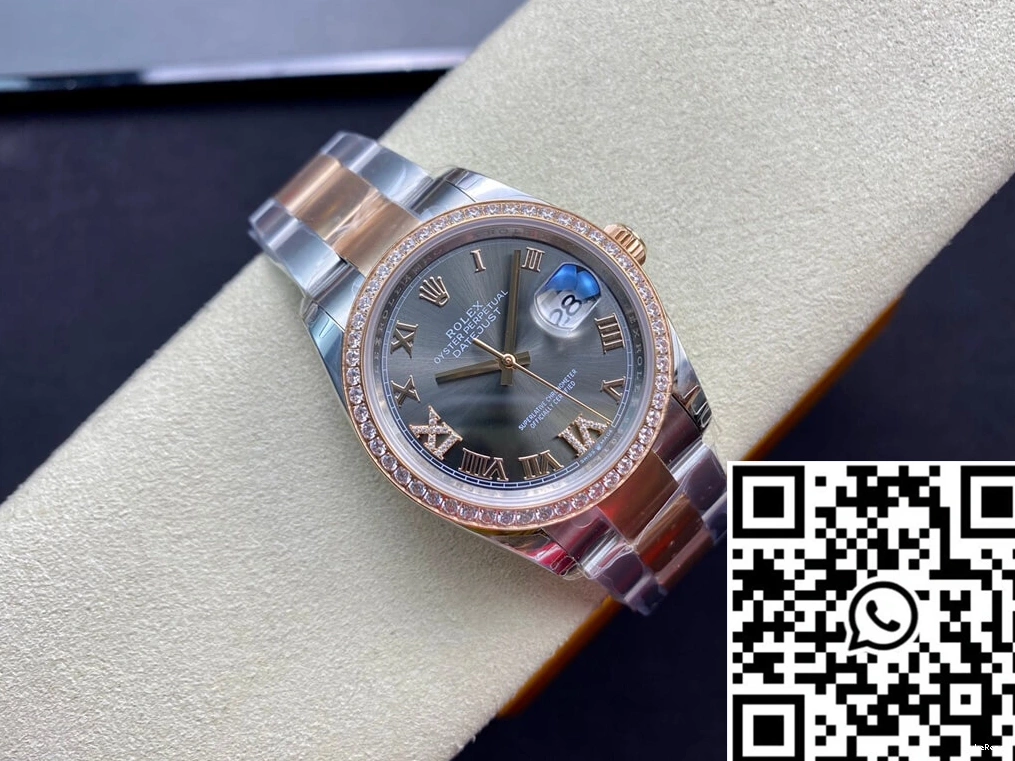 Factory EW M126281RBR-0012 Diamond-set Bezel Datejust Rolex 0407